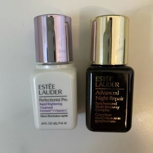 Estee Lauder sample products: Advanced Night Repair plus Perfectionist Pro